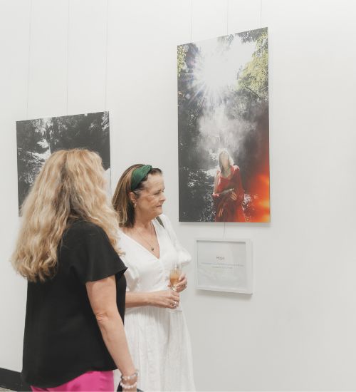 Shellharbour MP, Anna Watson at the Illawarra Women's Trauma Recovery Centre's Recovery and Healing: Our Voices, Our Stories exhibition.